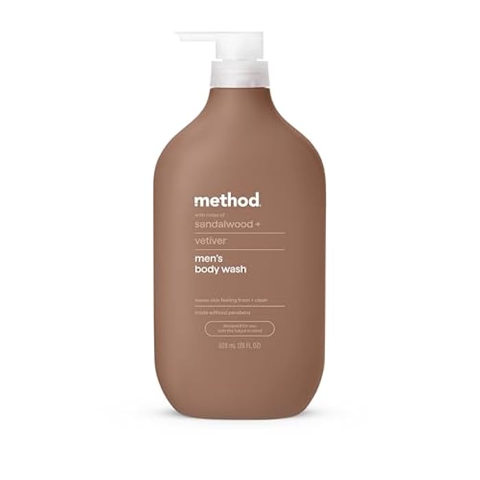 Method Body Wash, Sandalwood + Vetiver, 28oz - Image 1